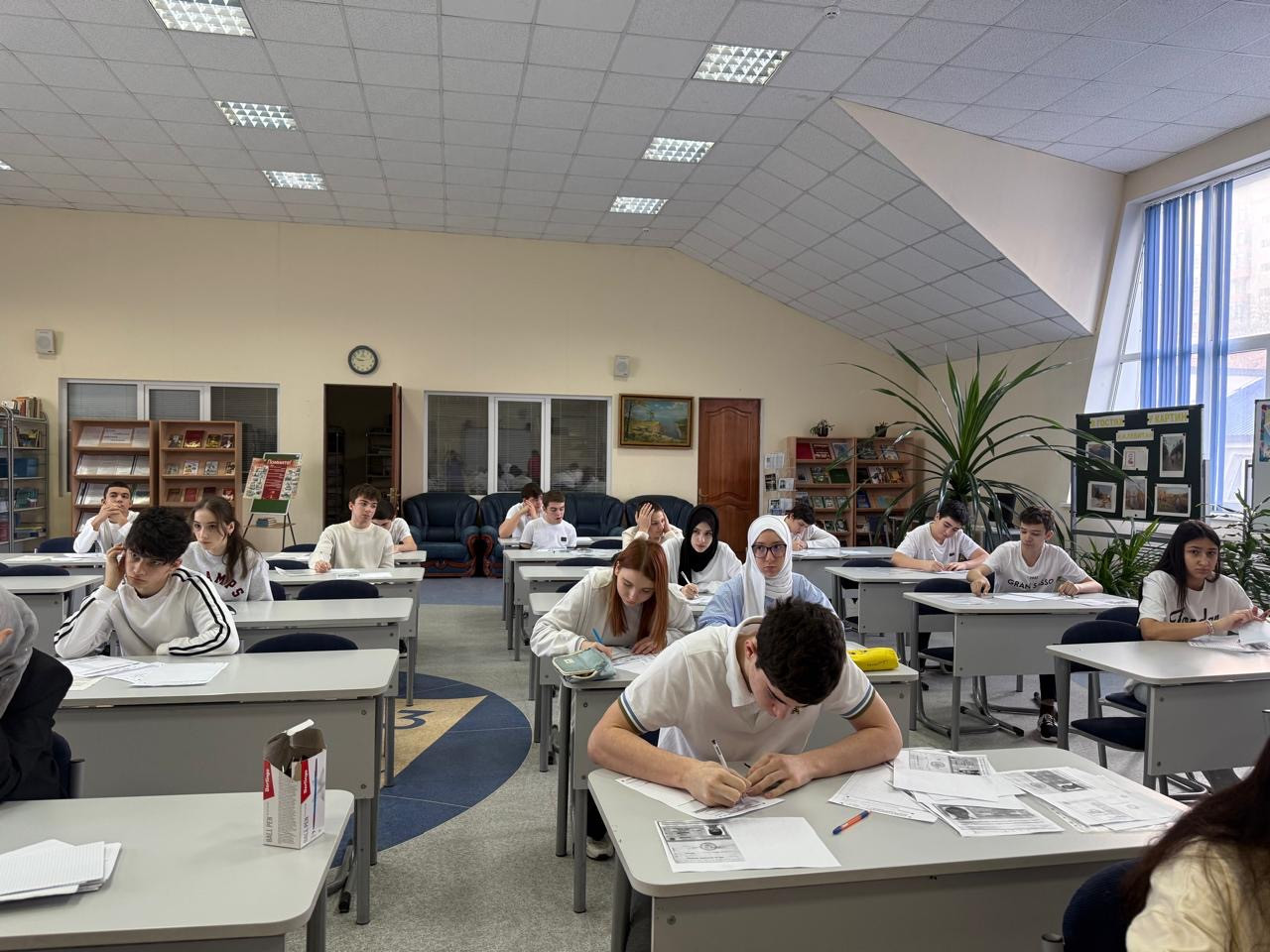 Проведение пробного ОГЭ по русскому языку.